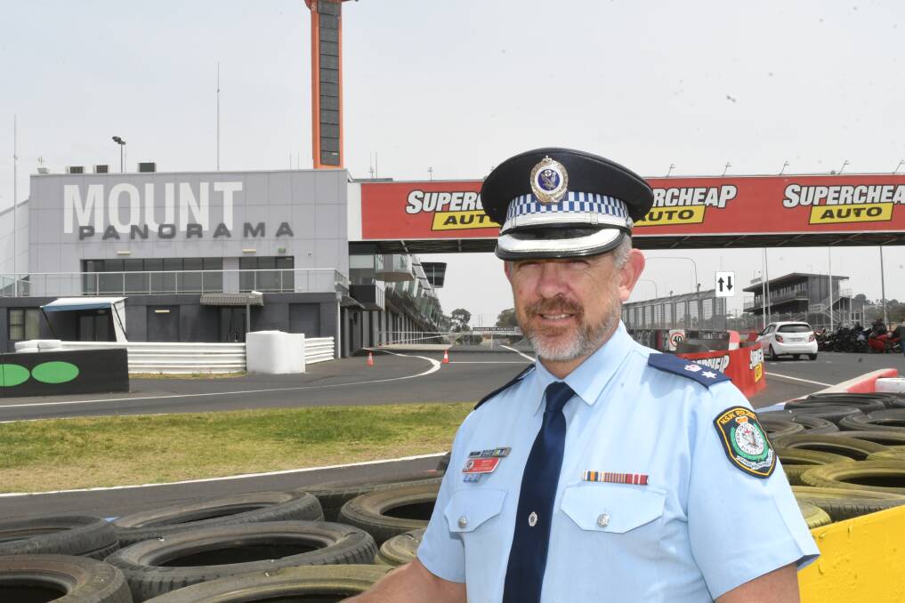 STAND UP AND BE COUNTED: Acting Superintendent, David Abercrombie, standing at Mount Panorama, where the White Ribbon event will be held.