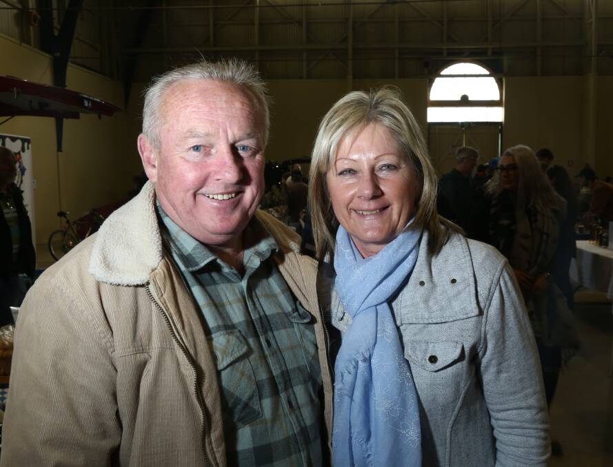 AT THE SHOWGROUND: Wayne and Deanne Chandler were among the crowd at the Farmers Markets on Saturday.