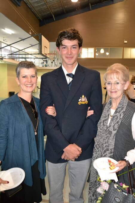 FAMILY DAY: Varni-Maree Bennett with her son Jackson and mum, Lorraine Fardell at the morning tea.