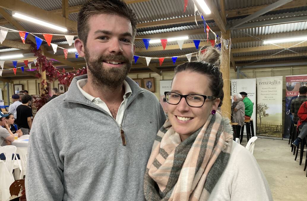 IN THE PICTURE: Shaun Van Uum and Bronte Murray enjoying Friday evening's events.