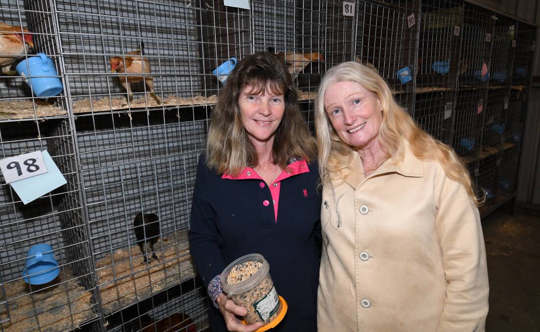 POULTY SHOW: Margaret Keeble(Camden) with Joanne Aggar (Portland). 061018cpoultry7