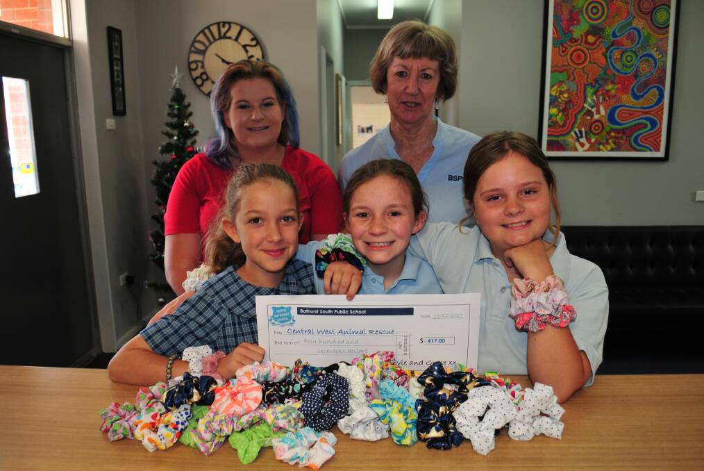 GREAT EFFORT: Kim Shaw and Jan Burgess, with Grace Camenzuli, Evie Hawkins and Myf Fox-Allan.