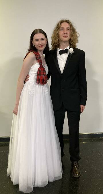GREAT NIGHT OUT: Alexandra Strutt with Julian Comerford, at the Highland Society Debutant Ball on Saturday.
