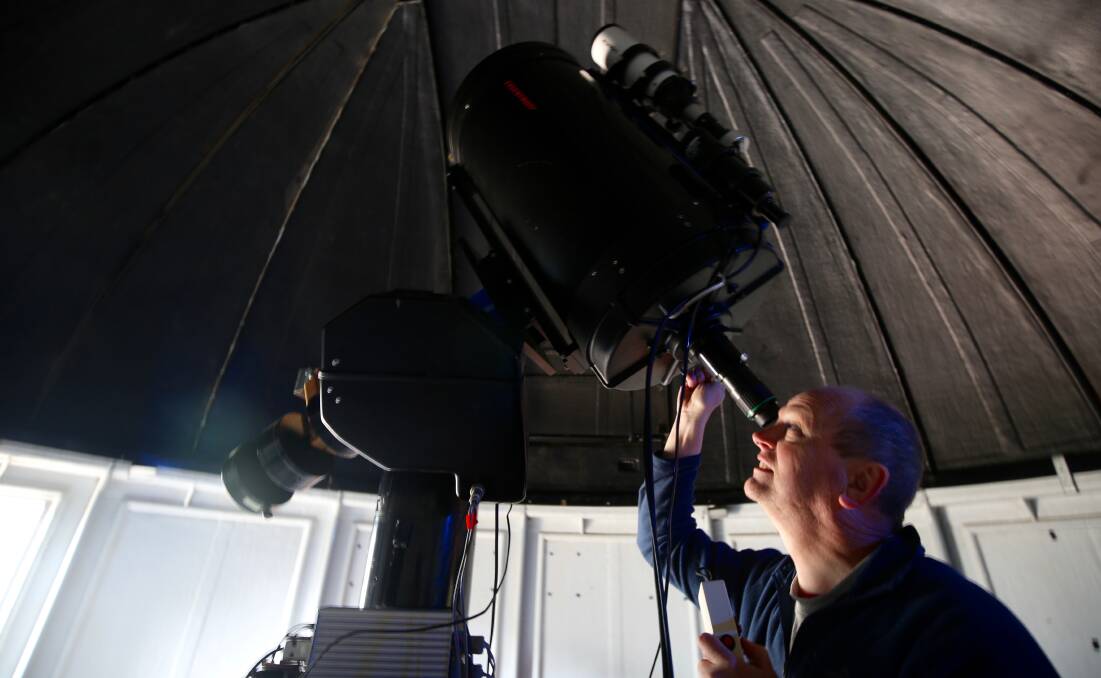 HUGE HONOUR: Ray Pickard pictured in the Bathurst Observatory. Photo: Phil Blatch.
