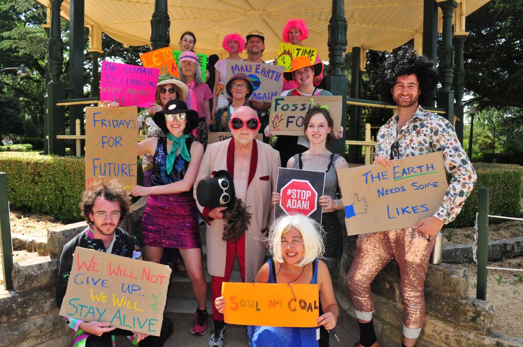 MAKING A MOVE: Disco dancers made their way through the CBD last Friday afternoon to draw attention to concerns about the climate.