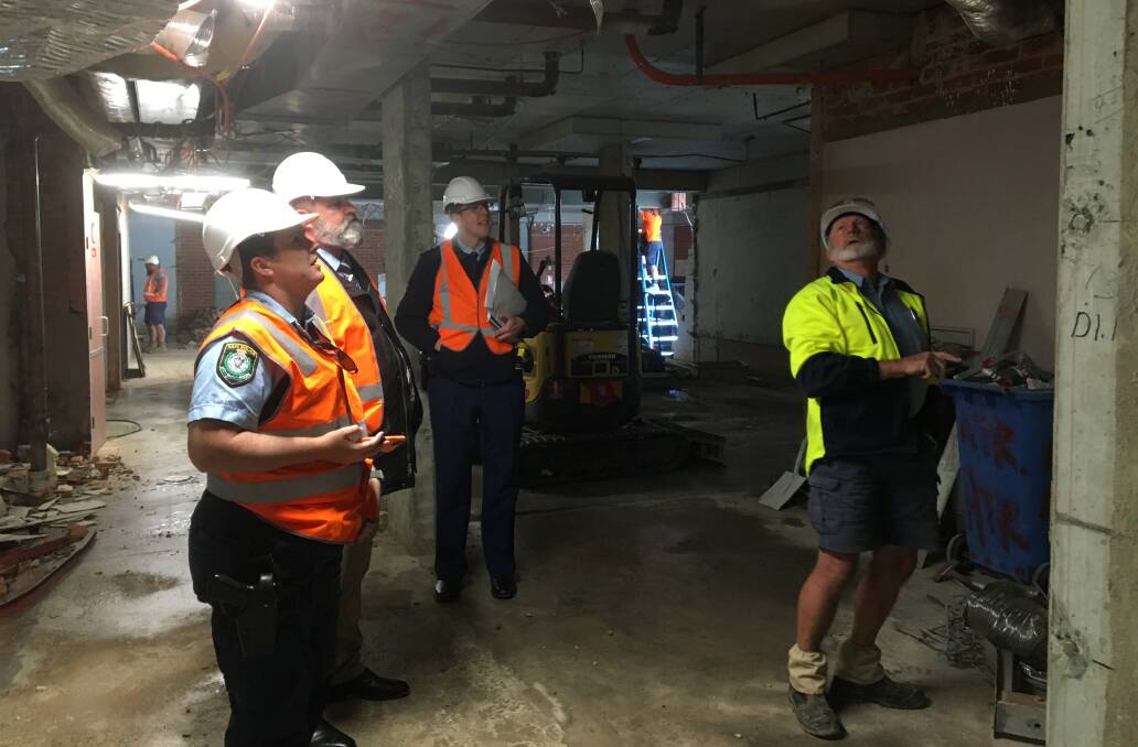 MAJOR UPGRADE: Inside Bathurst Police Station where a $7 million upgrade is underway.
