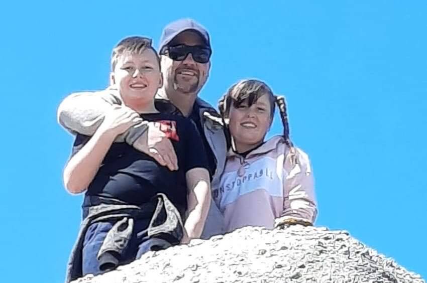 CALL FOR SUPPORT: Bathurst man Lorne Ryan with his two children, Marty and Grace. Photo: SUPPLIED