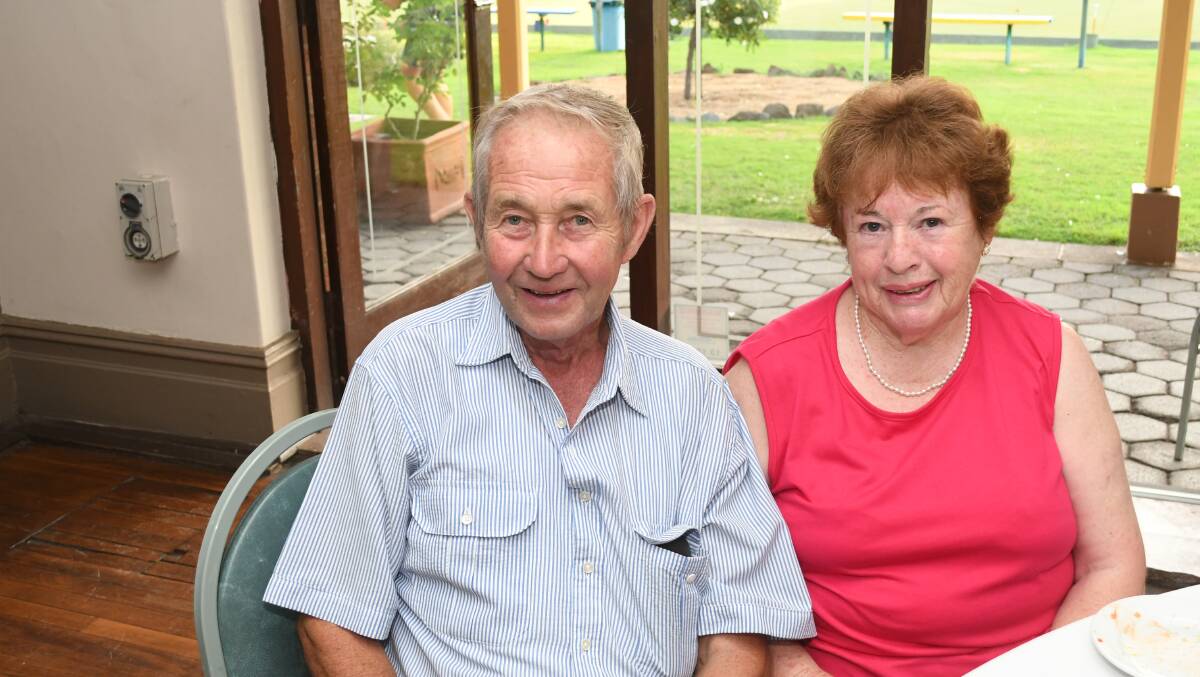 WE WERE THERE : Bruce and Gloria Wentworth (from Orange) were at the couple's 50th celebrations. 011919c50thwed3