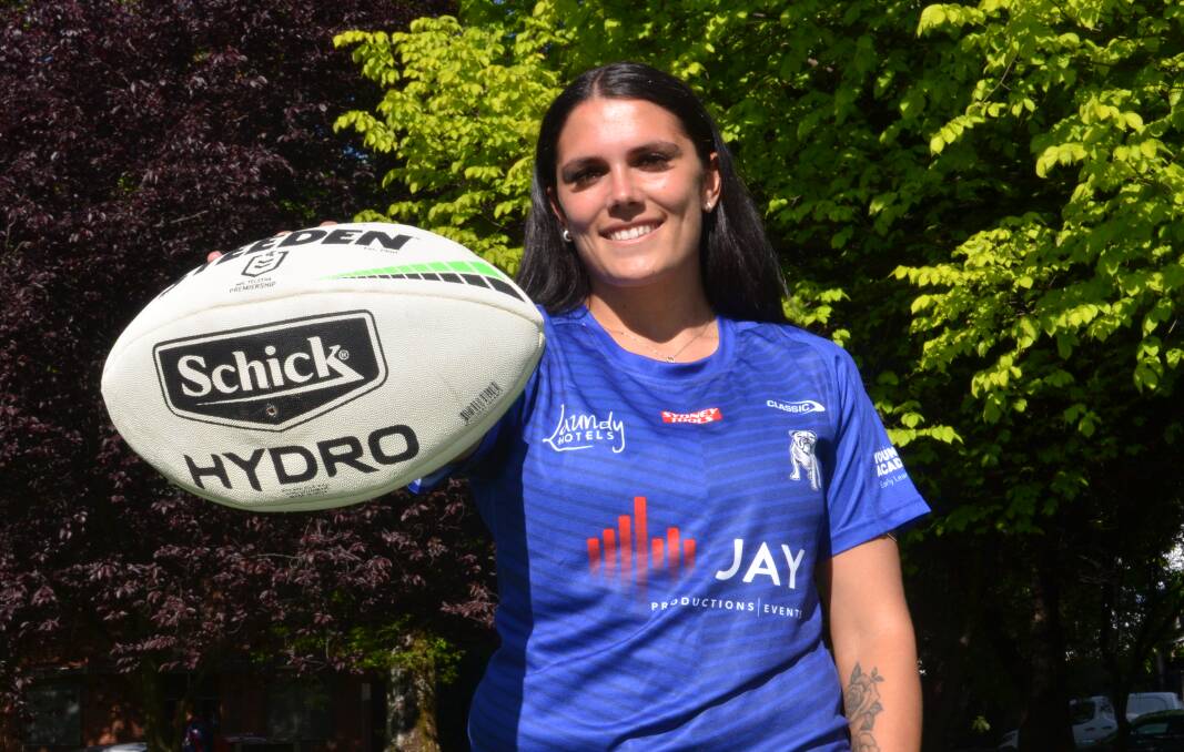 Cheynoah Amone has been selected in the Canterbury-Bankstown Bulldogs' 29-woman squad for the 2023 NSW Women's Premiership. Picture by Riley Krause. 