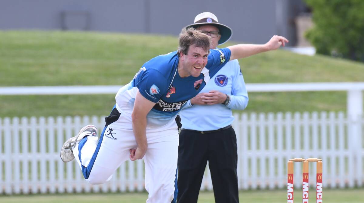 WINNERS: Hugh Le Lievre led the charge with the ball as the Central West Wranglers progressed through to the SCG. 