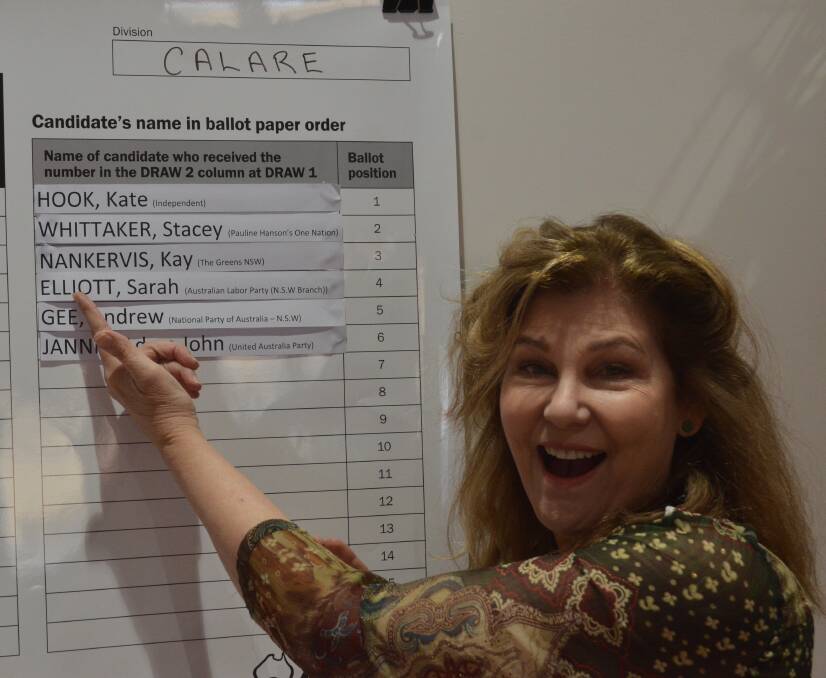 A WIN: Kay Nankervis was delighted to grab the third spot on the ballot paper for the upcoming Calare election. 