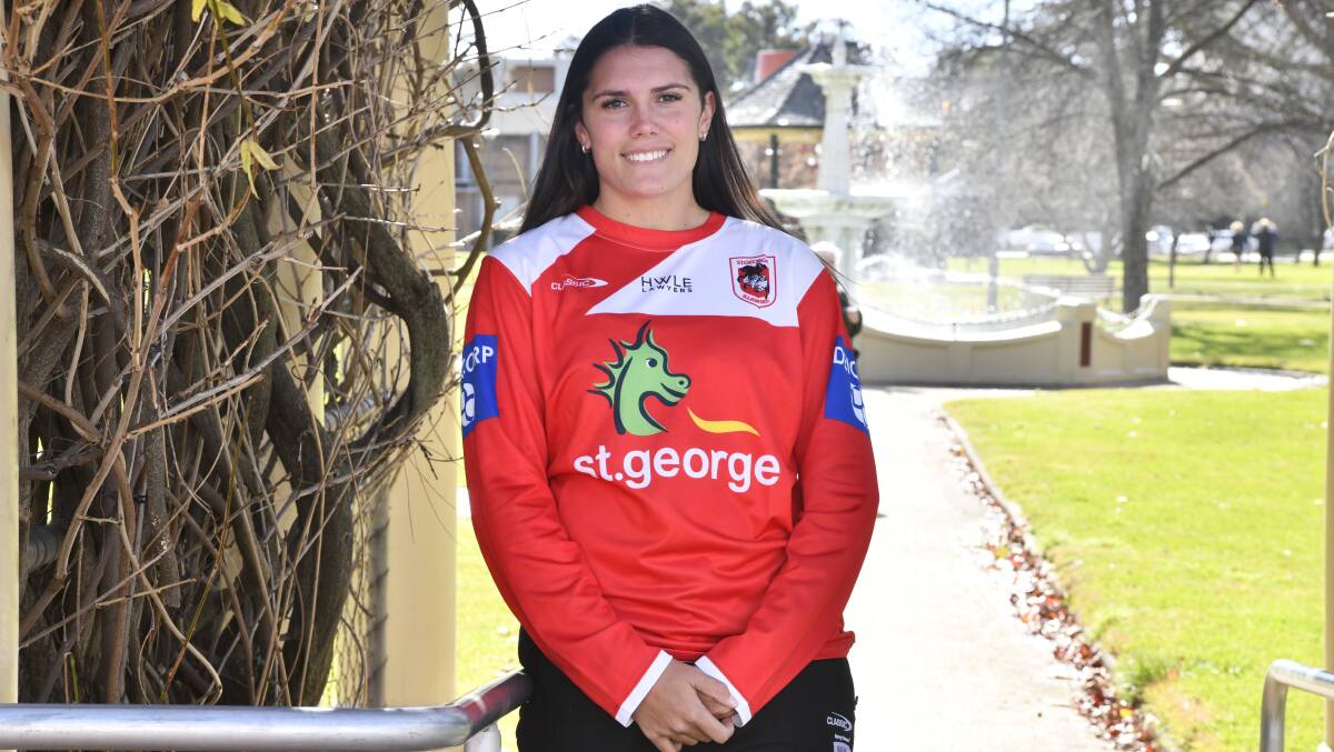 Former Orange Viper and Bathurst St Pat's player Cheynoah Amone has been selected in the St George Dragons NRLW side to take on the Wests Tigers on August 19. Picture by Jude Keogh