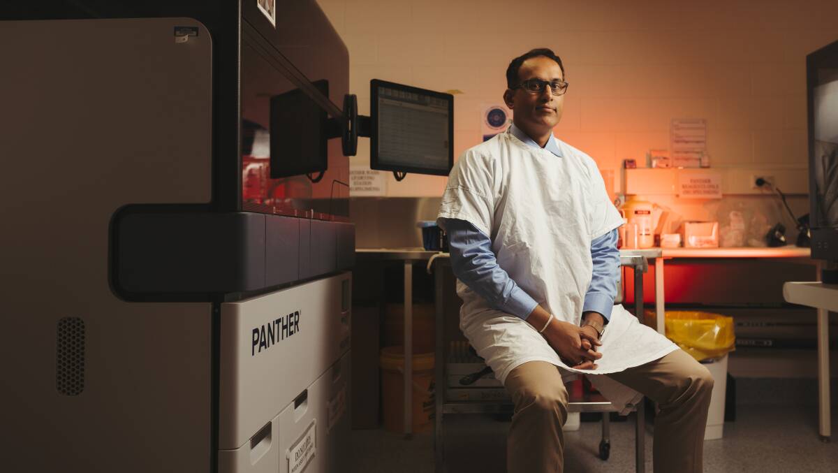 Senior specialist in infectious diseases at Canberra Hospital, Dr Sanjaya Senanayake. Picture: Dion Georgopoulos