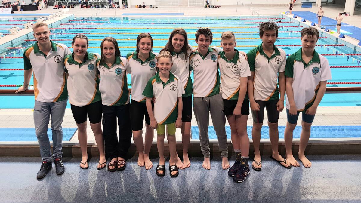 SPLASH: The Bathurst Swim Club team brought their A game to the 2019 NSW Country Short Course Championships. Photo: CONTRIBUTED