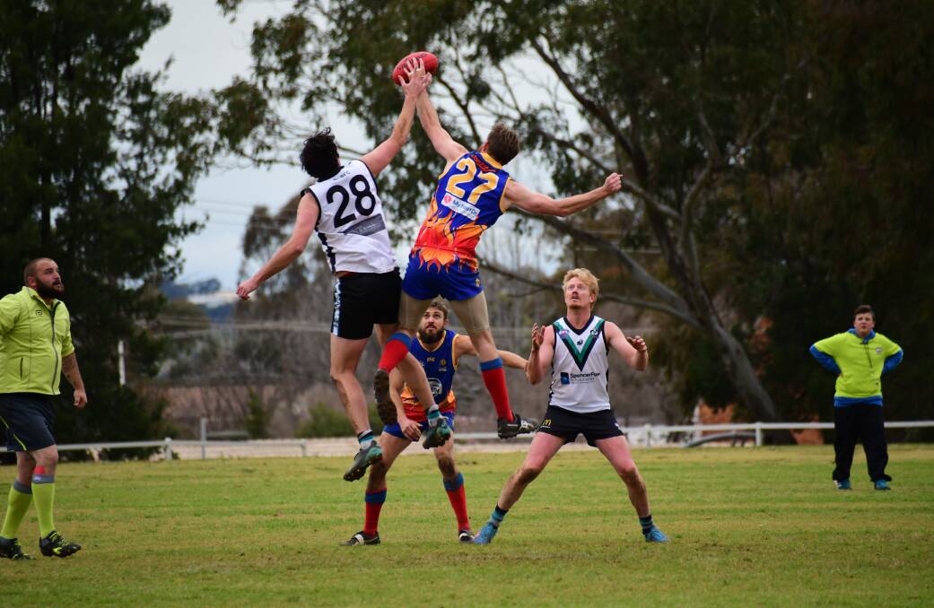 ON TOP: Bathurst Bushrangers proved too strong for Dubbo Demons in Saturday's top-of-the-table game. Photo: AMY MCINTYRE