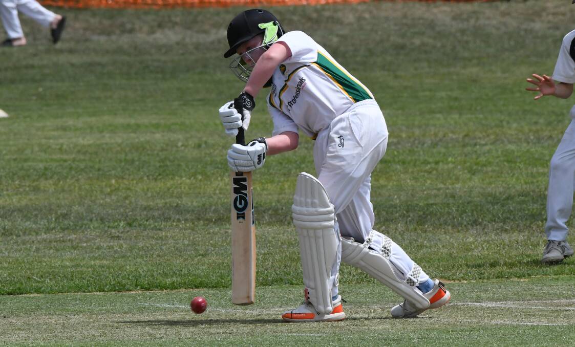 THE BIG DAY: Cooper Stephen and the Bathurst under 12s are chasing the upset against Orange this Sunday, as are their under 14s counterparts, in Mitchell Cricket Council finals. Photo: CHRIS SEABROOK