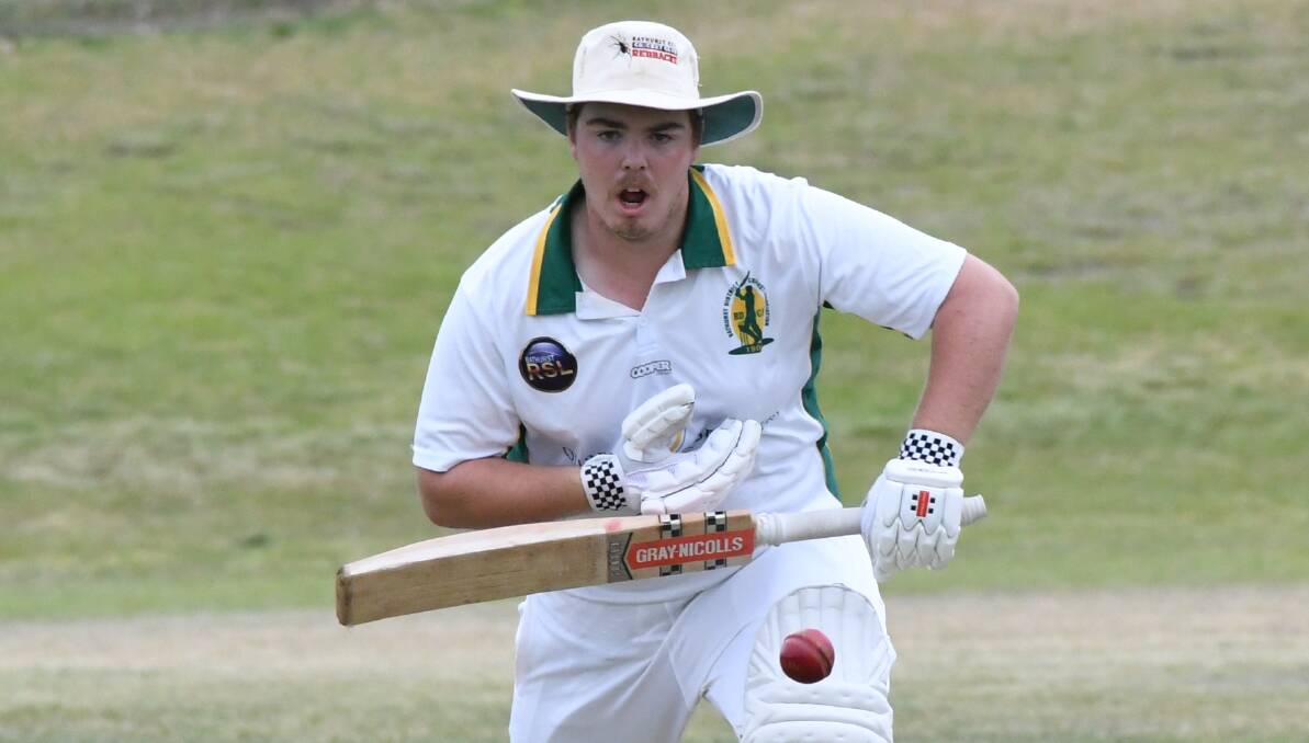 A NEW MARK: Mark Day, pictured in action for the district team, hit his maiden first grade century on Saturday for Bathurst City in their BOIDC match against Centennials at the Sportsground. Photo: CHRIS SEABROOK