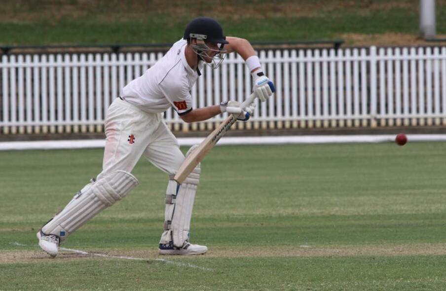 MIDDLE ORDER STAND: Callum Hotham top scored for Western Suburbs in their first win of the Sydney Premier Cricket season.