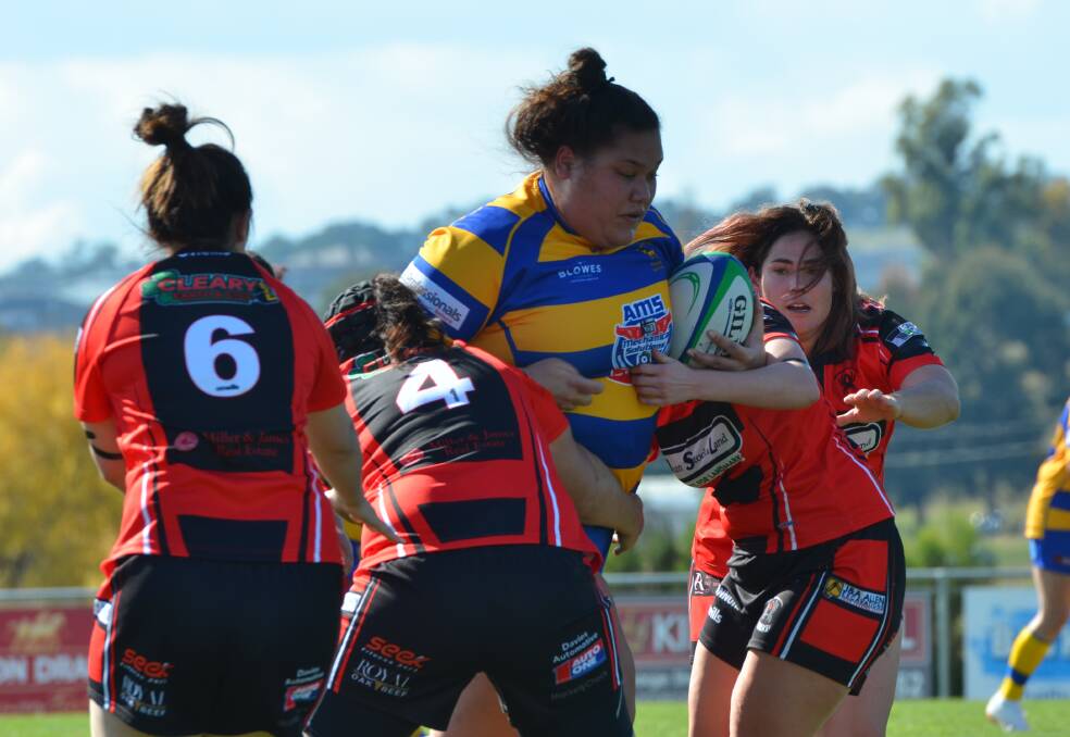 Haylee Lepaio pictured during her previous year of rugby with Bulldogs in 2019.