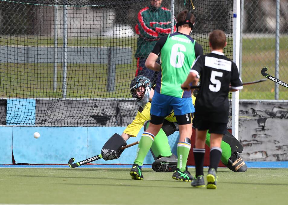 SUPER STOPPER: Bathurst's goalkeeper Corey Mark was one of the best for his team across the tournament.