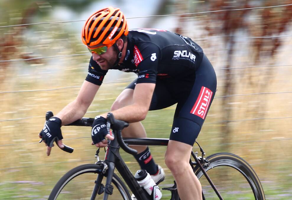 NICE RESULT: Craig Hutton was the winner of Bathurst Cycling Club's first club race of the year. Photo: PHIL BLATCH