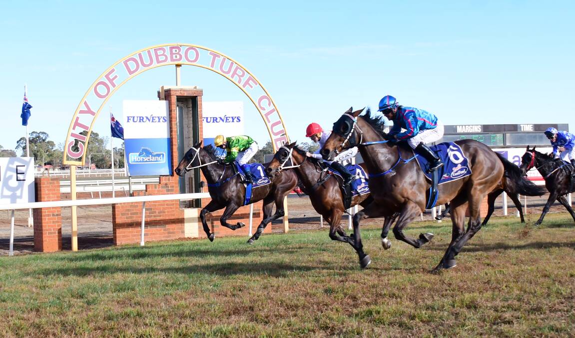 LOVES IT AT DUBBO: Any Blinkin' Day (right) was a winner again.