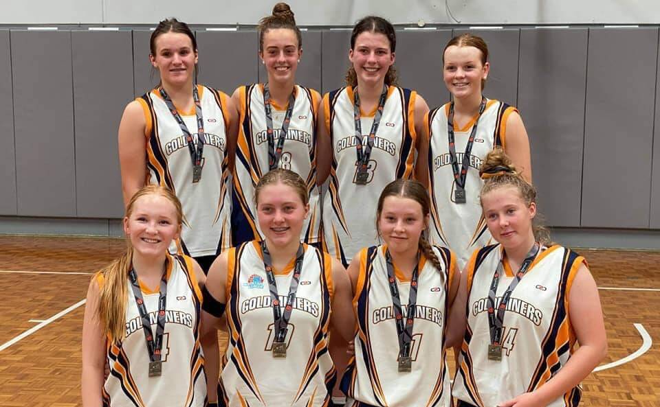 RUNNERS-UP: The Bathurst Goldminers under 18s celebrate with their silver medals. Photo: BATHURST GOLDMINERS FACEBOOK