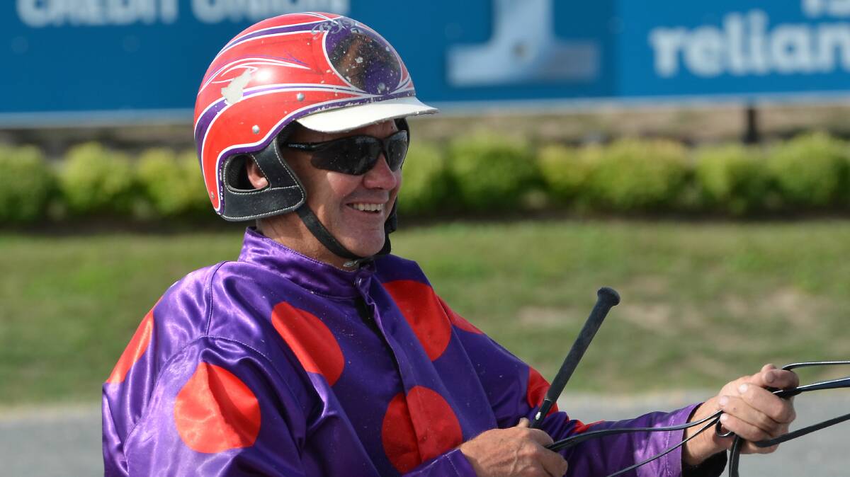 INSIDE START: Bernie Hewitt likes his chances on Im With Lexy in Friday night's Star Trek Final at Bathurst Paceway. The mare is looking to build off a brave fifth place run in last week's semi-final and gets a great opportunity to do so out of the inside gate.