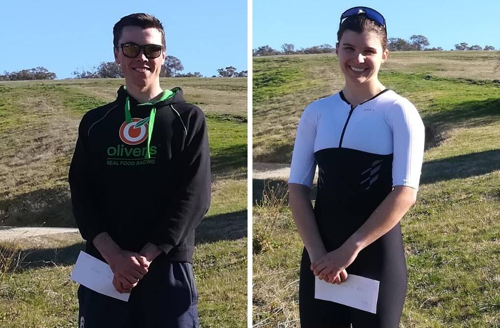 PEDAL POWER: Will Hodges and Hollee Simons set men's and women's course records respectively over the Bathurst Cycling Club's 23km course.