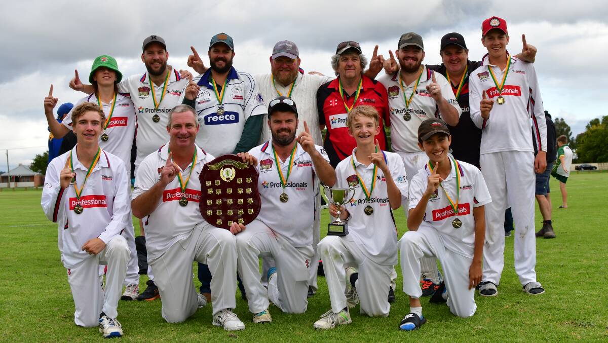 Bathurst City McKay celebrates their Presidents Cup premiership. Picture by Alexander Grant.