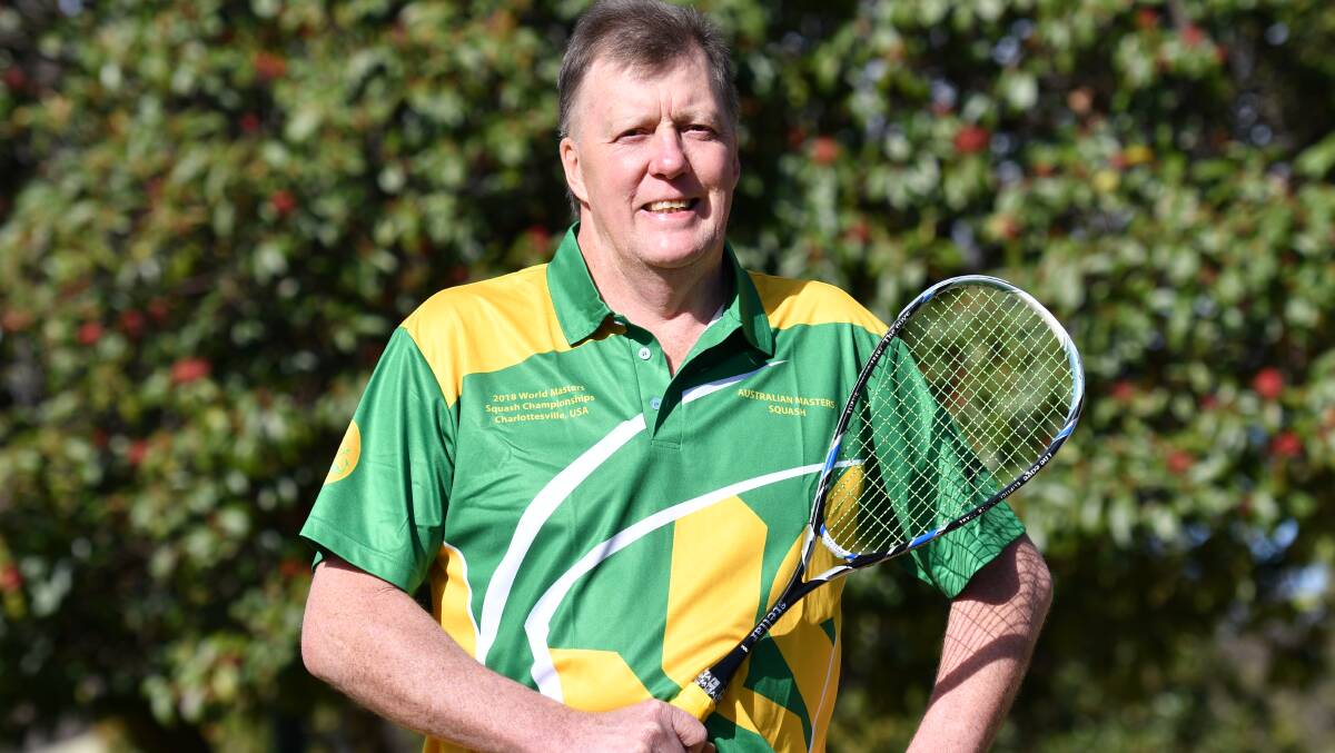 JOURNEY: Dave Fuller is ready for the World Squash Masters following a lengthy battle against cancer. Photo: ALEXANDER GRANT