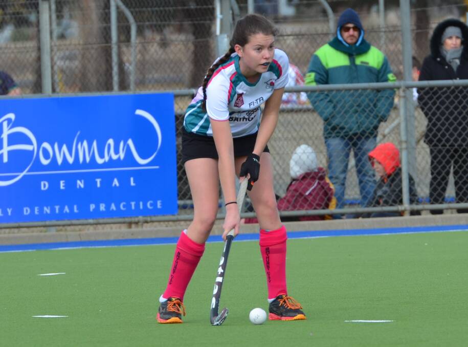 ON THE LOOKOUT: Anna Cartwright and Bathurst City are wary of a Souths team just one win away from them in the women's Premier League Hockey race.