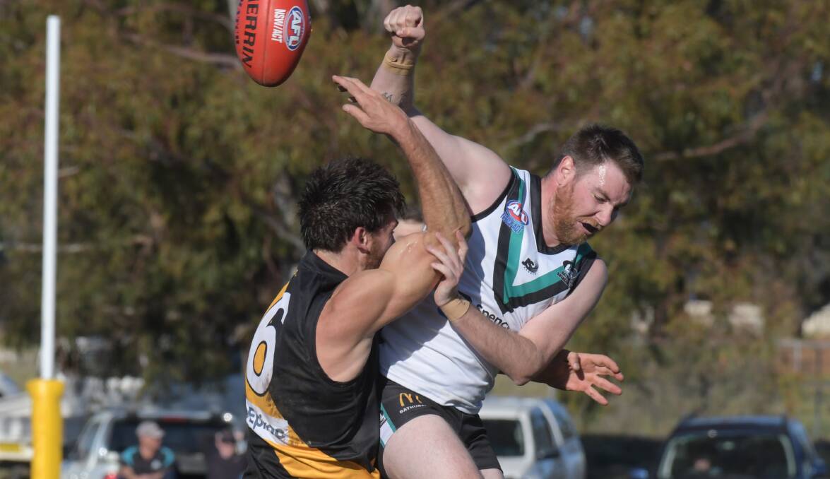 DON'T STOP NOW: Bathurst Bushrangers are guaranteed a home grand final but they're not seeing that as an excuse to take things easy over the last two rounds of the competition. Photo: JUDE KEOGH