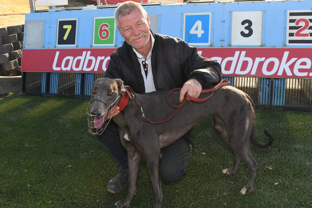 CALYPSO CARNIVAL: Stephen Cleary with his winner Calypso Silver at Kennerson Park on Monday afternoon. Photo: CHRIS SEABROOK