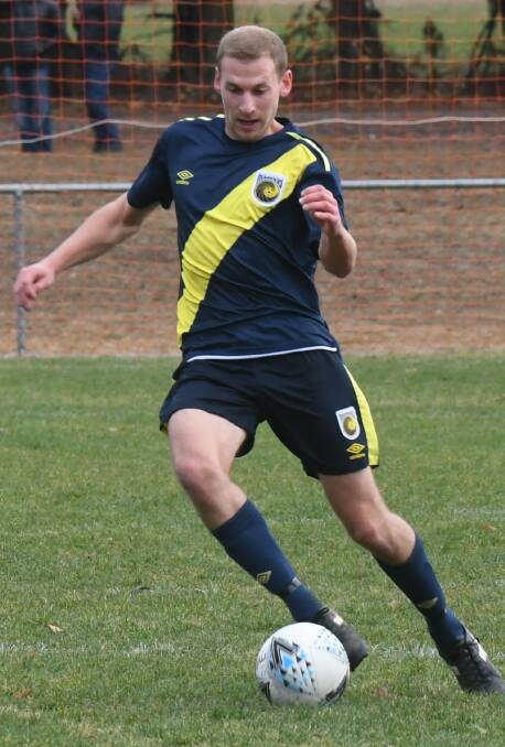 MARINERS VICTORIOUS: Kenny McCall was a pivotal part of Western NSW Mariners FC's success over Dulwich Hill FC on Saturday.