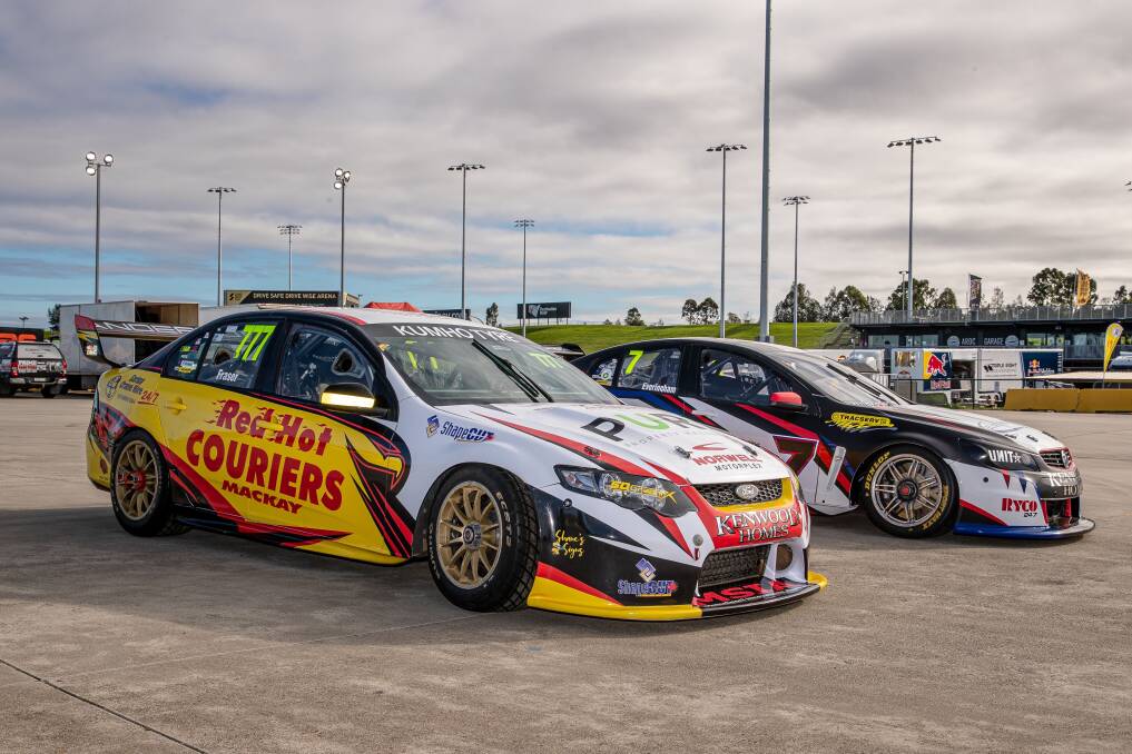 LOOKING SHARP: Declan Fraser and Tyler Everingham's machines were always a threat on the combined Super2 and Super3 grid at Sydney Motorsport Park.