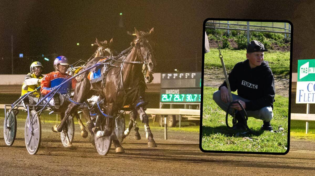 Nathan Turnbull brought up 100 wins for the year with this victory on new year's eve while (inset) his son Jett finished with 50 wins. Pictures by Clarinda Park/Norman Valdez and Amy Rees.