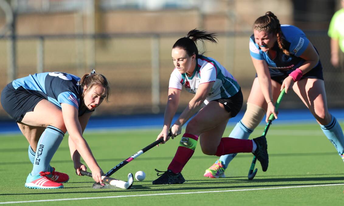 Bathurst City won 3-0 in the women's derby. Photos by Phil Blatch