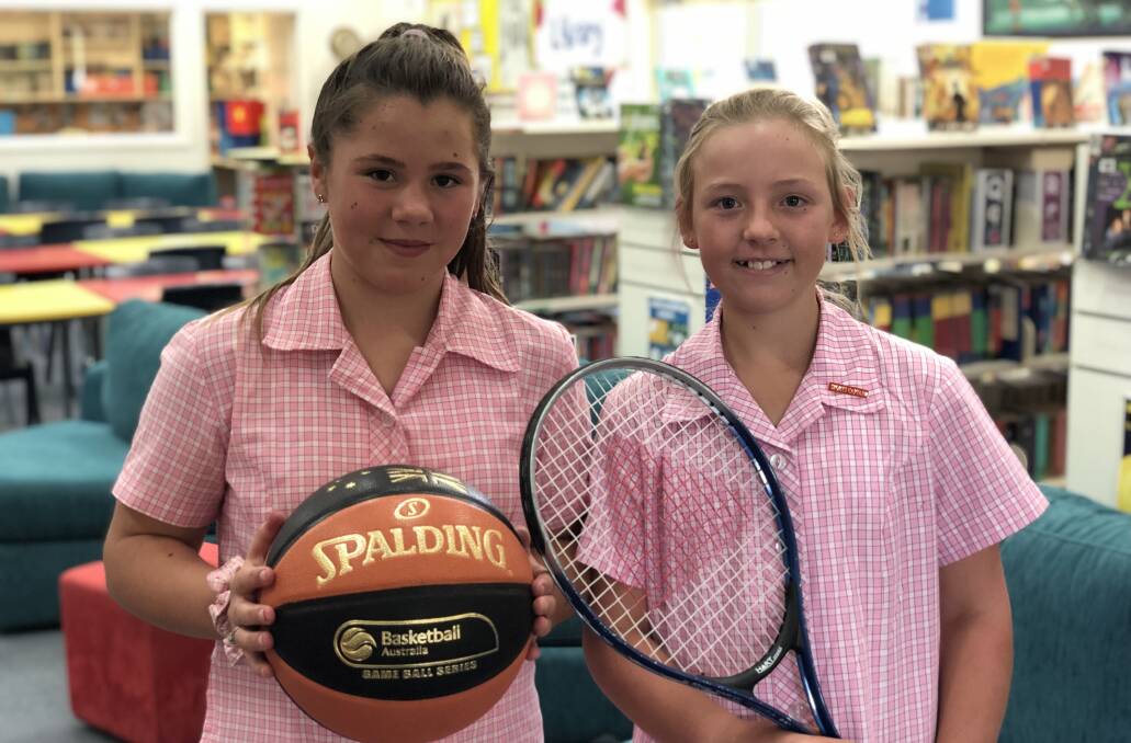 TALENTED DUO: Reilley Allen and Maddy Honeyman will represent NSW Catholic Polding Schools at state carnivals. Photo: CONTRIBUTED
