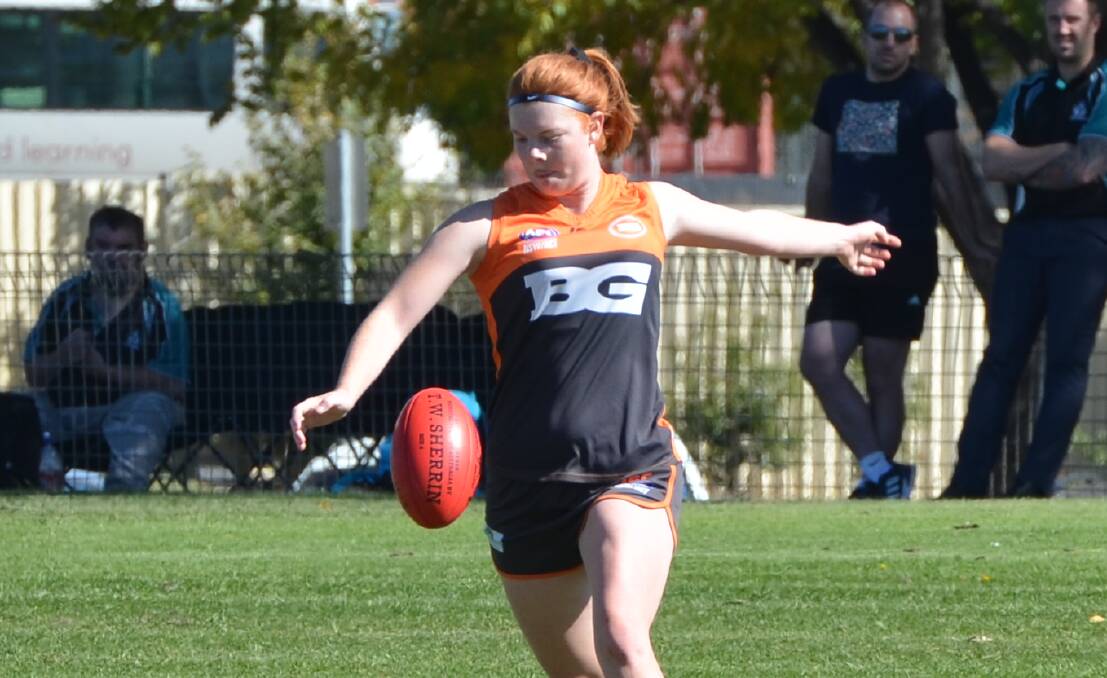NUMBER ONE: Katie Kennedy and the Bathurst Giants are still leading the way in Central West AFL. Photo: ANYA WHITELAW