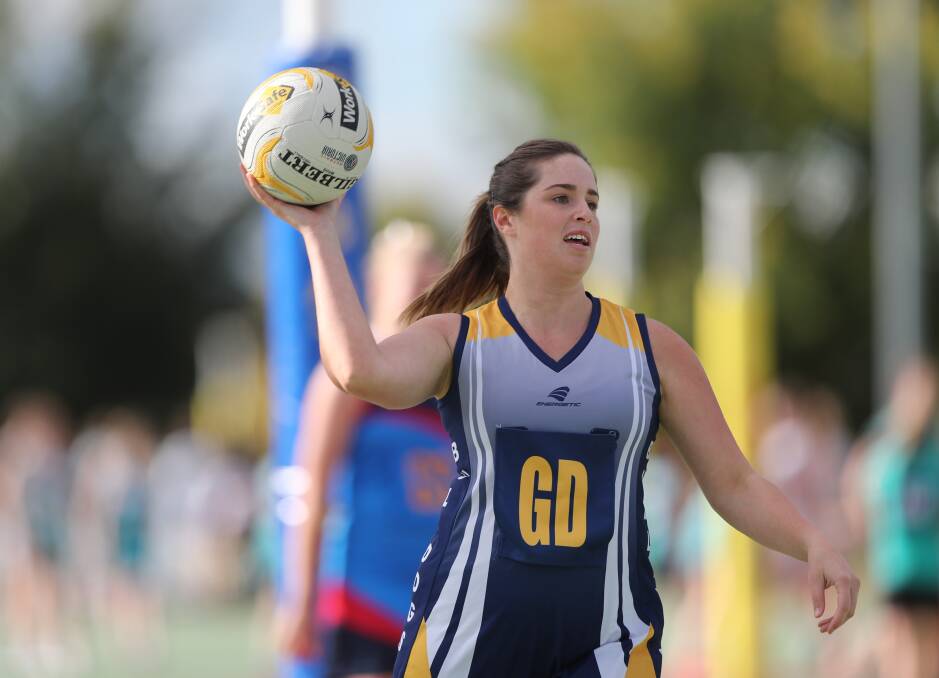 MADE IT: Caitlin Bradley and Bulldogs Verdelho have secured their place inside the Bathurst Netball Association A grade top four. Photo: PHIL BLATCH