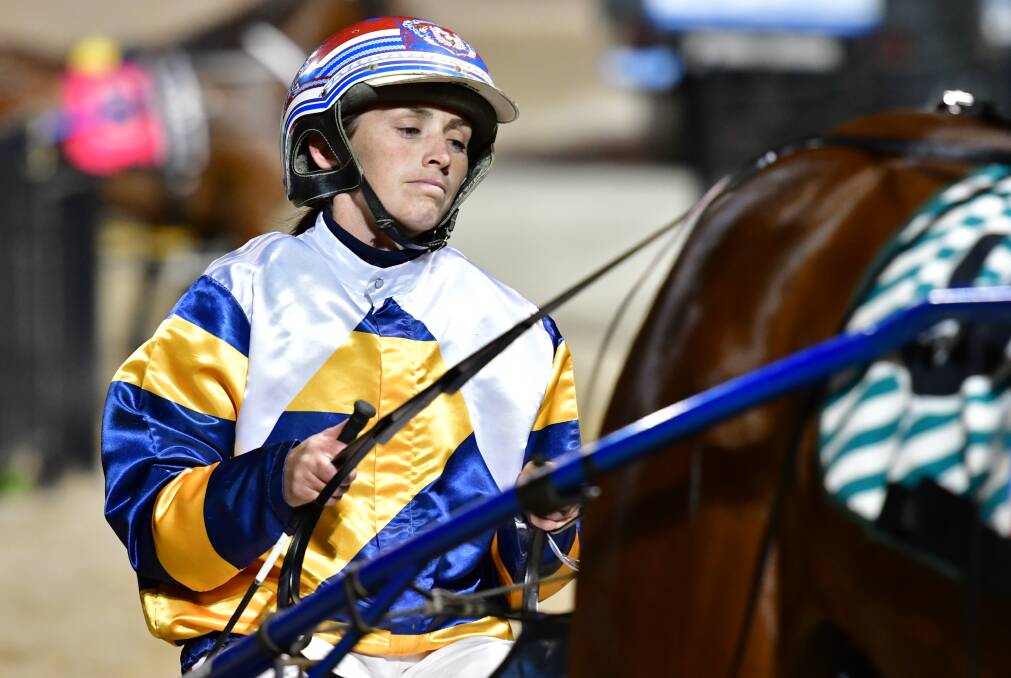 OUTCLASSED: Amanda Turnbull's Shoobee Doo finished third in the Simpson Memorial. Photo: ALEXANDER GRANT