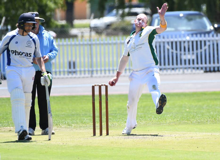 JOB NEARLY DONE: Dave Henderson and Bathurst haven't quite locked up their place in the Western Zone Premier League final but can do so with a win over Mid West. Photo: CHRIS SEABROOK