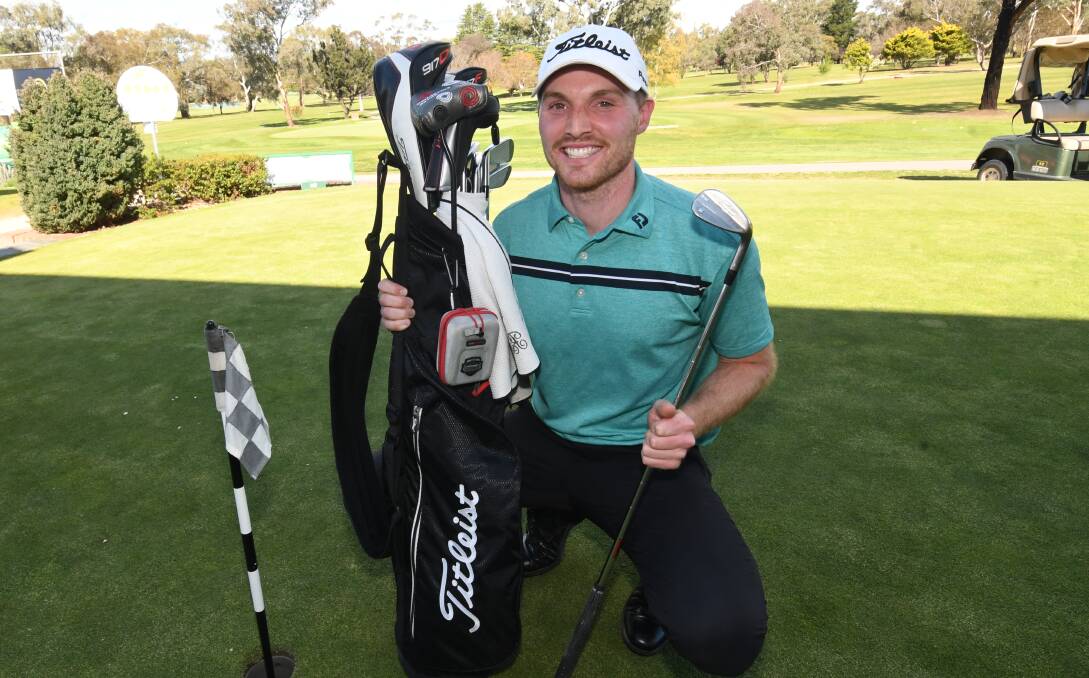 GREAT ROUND: William Flitcroft took out Monday's Coca Cola Bathurst Trainee Pro-Am with a round of 68. Photo: CHRIS SEABROOK