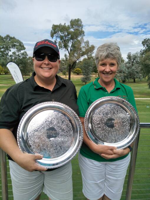 GREAT ROUNDS: Bathurst Women's Club Championships winners Chelsea Litchfield (A grade) and Jan Ross (B grade). Photo: CONTRIBUTED