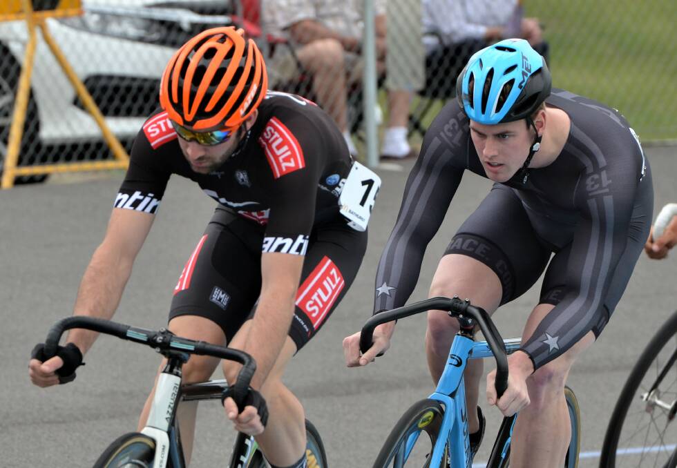 NEW FIELD: Craig Hutton (left) pictured in last year's Bathurst Open. The Western Division Cycling Championships will take its place for 2018.