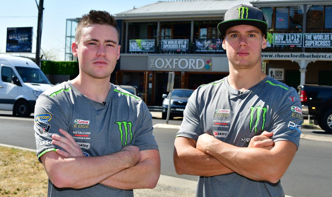 BACK-TO-BACK ATTEMPT: Richie Stanaway and Cam Waters are chasing the Sandown-Bathurst double this Sunday. Photo: ALEXANDER GRANT