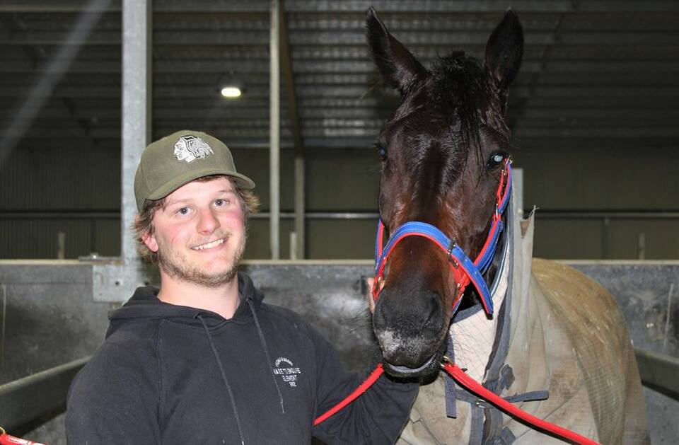 UNEXPECTED SUCCESS: James Dean celebrated a win at odds of $101 on Feelgood Express during Wednesday night's meeting at Bathurst Paceway.