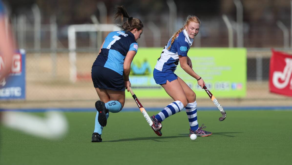 JOURNEYING WEST: Ella Davis and St Pat's have a challenging away game against Orange Ex Services to start their 2020 women's Premier League Hockey campaign. Photo: PHIL BLATCH