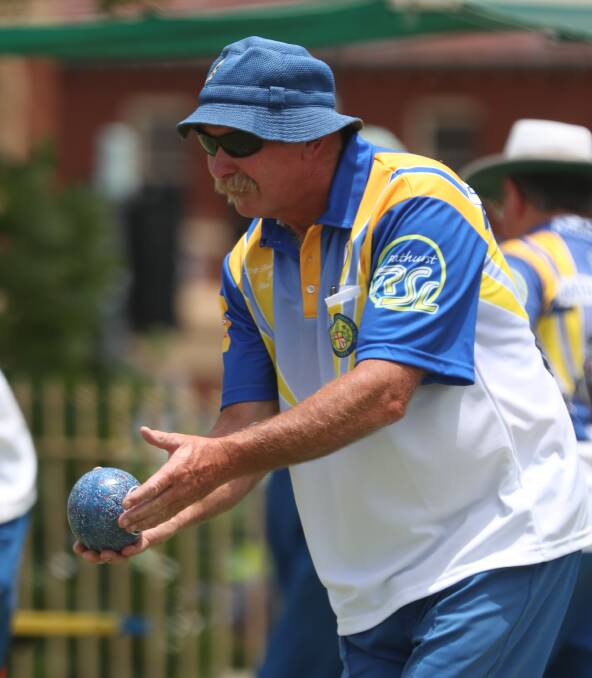 LEADER: Club president Ross James during president's day at Bathurst City Bowling Club. Photo: PHIL BLATCH